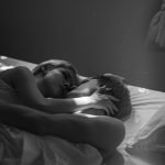 Swingers Club - high-angle-cute-couple-laying-bed